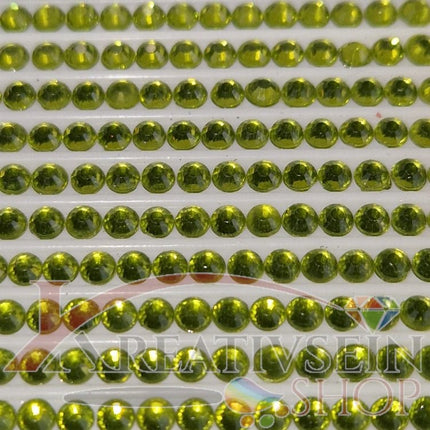 DMC 733 Olive Green MED - rund Steine - Strass - Diamond Painting