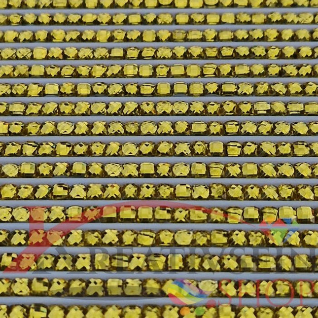 DMC 743 Yellow MED - eckige Steine - Strass - Diamond Painting