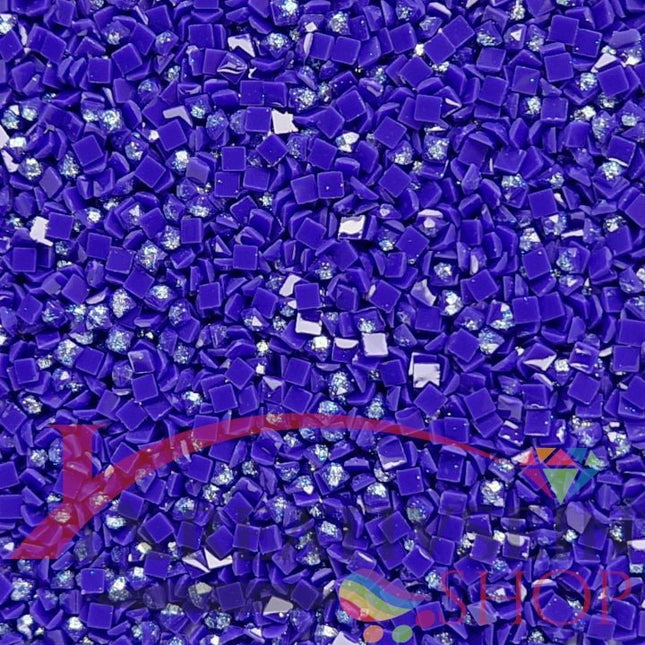 DMC 820 Royal Blue VY DK - eckige Steine - Fairy Dust - Diamond Painting