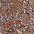DMC 898 Coffee Brown VY DK - runde Steine - Aurora Borealis (AB) - Diamond Painting