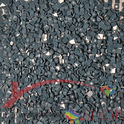 DMC 924 Grey Green VY DK - eckige Steine - Diamond Painting