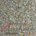 DMC 928 Grey Green VY LT - eckige Steine - Aurora Borealis (AB) - Diamond Painting