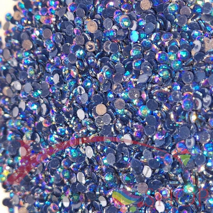 DMC 939 Navy Blue VY DK - runde Steine - Aurora Borealis (AB) - Diamond Painting