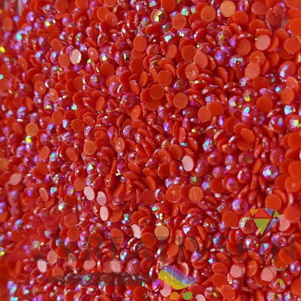 DMC 946 Burnt Orange MED - runde Steine - Aurora Borealis (AB) - Diamond Painting