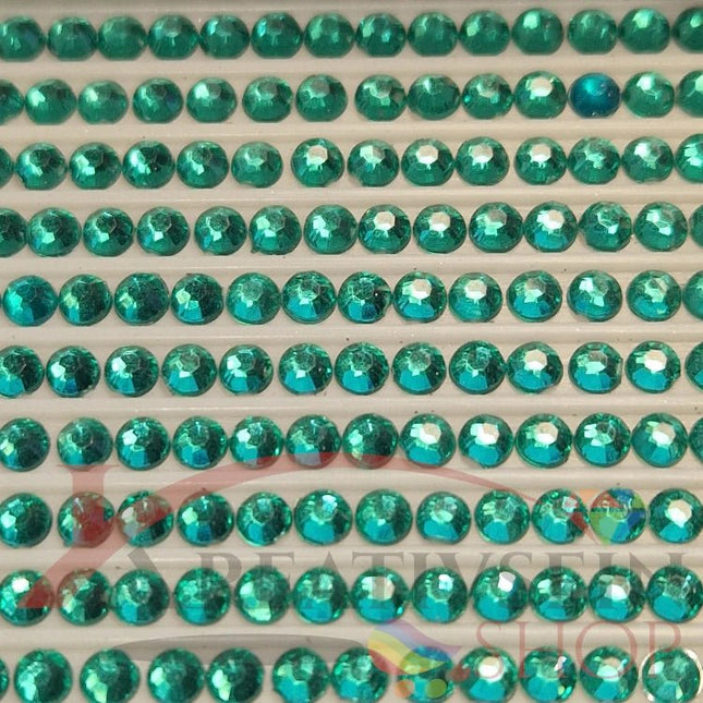 DMC 958 Sea Green DK - rund Steine - Strass - Diamond Painting