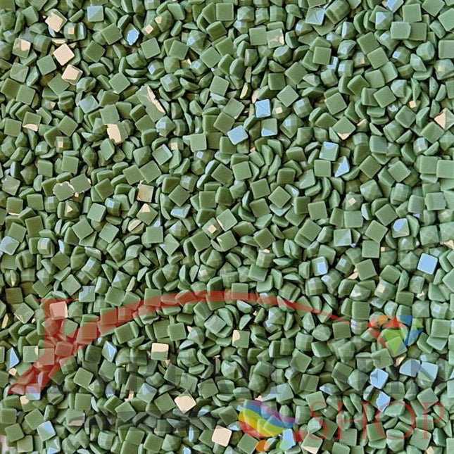 DMC 989 Forest Green - eckige Steine - Diamond Painting