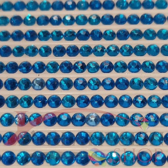 DMC 995 Electric Blue DK - rund Steine - Strass - Diamond Painting