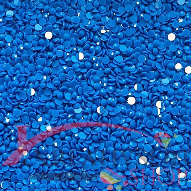 DMC 995 Electric Blue DK - runde Steine - Diamond Painting