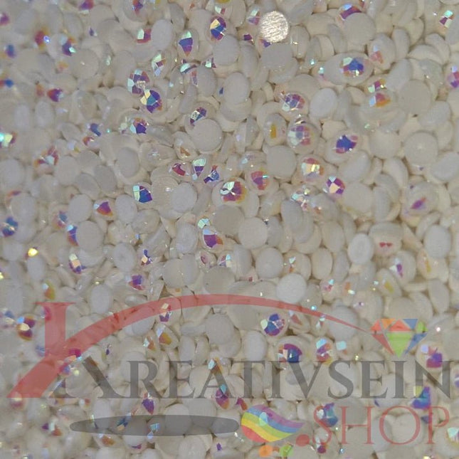 DMC B5200 Bright White - runde Steine - Aurora Borealis (AB) - Diamond Painting