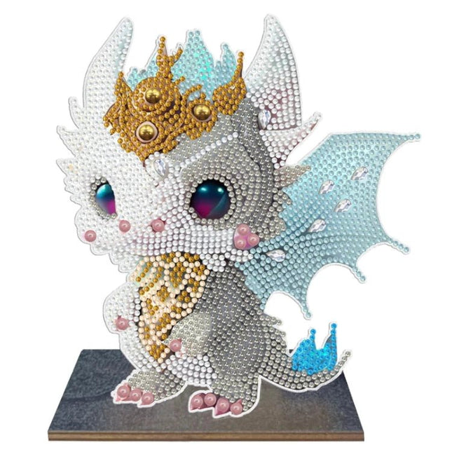 Drachenbaby mit Kopfschmuck Aufsteller - Diamond Painting