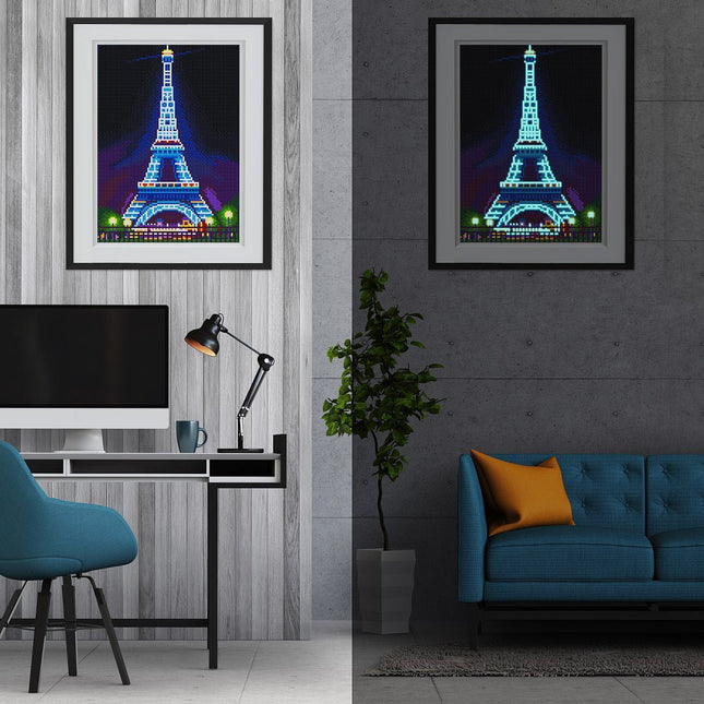 Eiffelturm - Glow in the Dark Diamond Painting