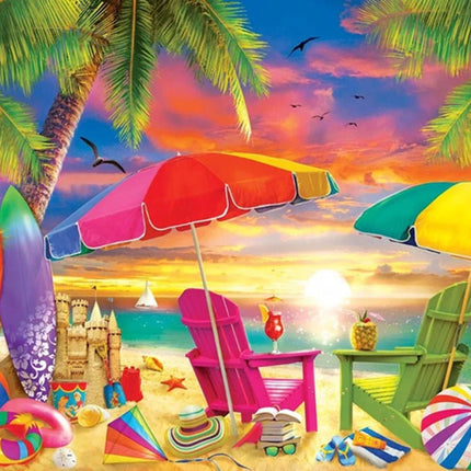 Ein Tag am Strand - Voll AB 5D DIY Diamond Painting