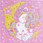 Einhorn mit Mond Kindermotiv - Diamond Painting