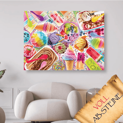 Eis essen für alle - Voll AB Diamond Painting