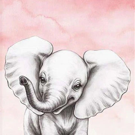 Elefant Motiv Kinderzimmer - 5D DIY Diamond Painting