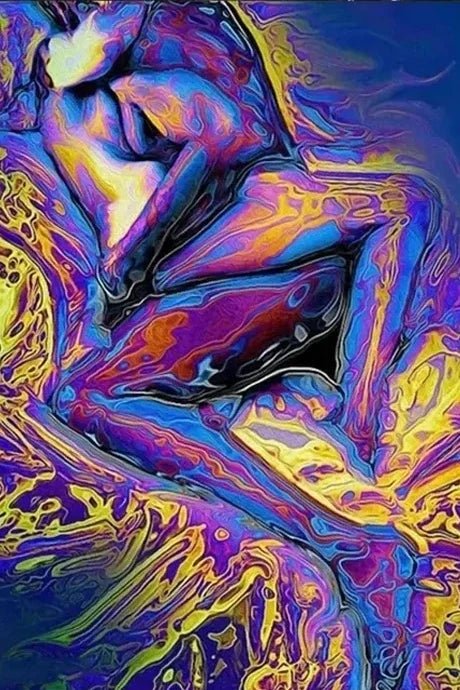 Eng umschlungenes Liebespaar - 5D DIY Diamond Painting