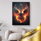 Engels Gitarre in Flammen - 5D DIY Diamond Painting