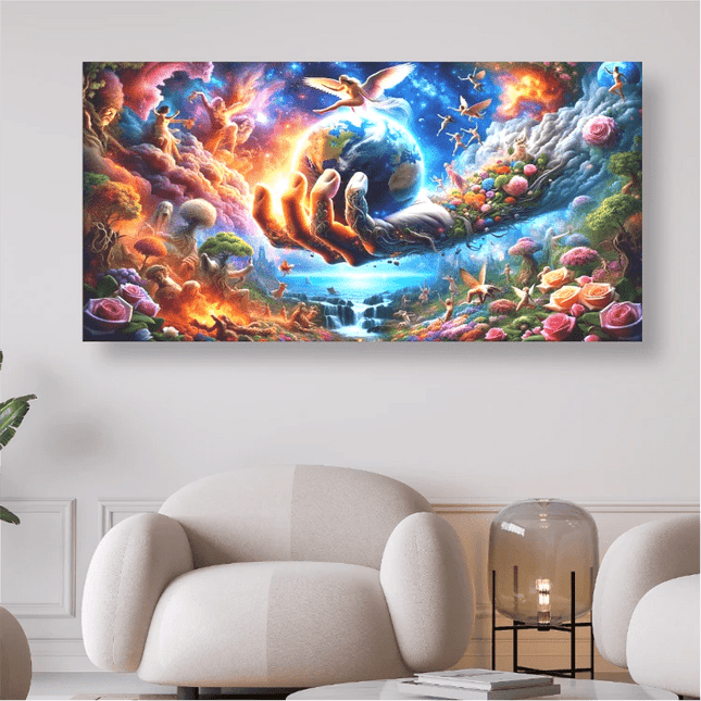 Erde - Halt mich fest - 5D DIY Diamond Painting