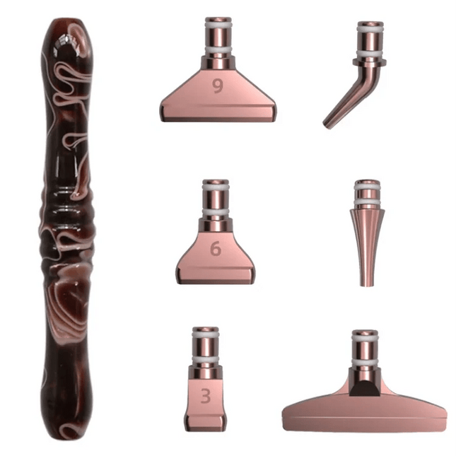 Ergonomischer Stift mit 6 Aufsätzen - Diamond Painting