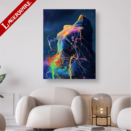 Frau in Regenbogenfarben LA - 5D DIY Diamond Painting