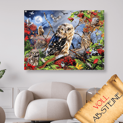 Eule - Voll AB 5D DIY Diamond Painting