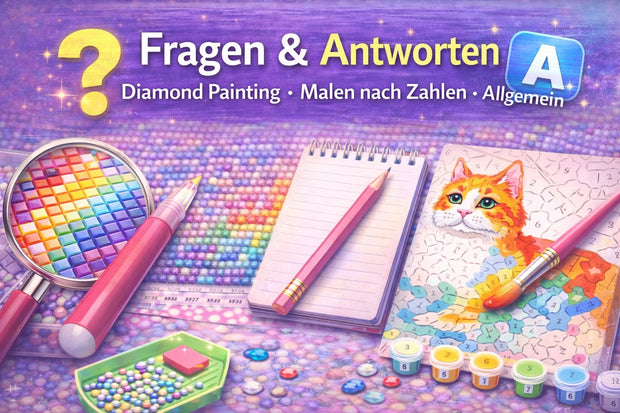 Fragen und Antworten zu diamond Painting und Malen nach Zahlen