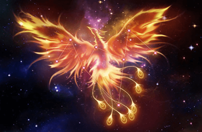 Feuervogel Phoenix mit Sternbild - 5D DIY Diamond Painting