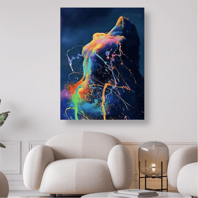 Frau in Regenbogenfarben - 5D DIY Diamond Painting