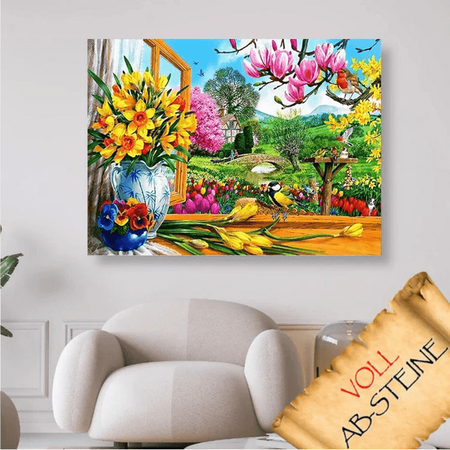 Frühling auf dem Land - Voll AB 5D DIY Diamond Painting