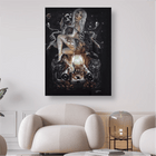 Geist mit tätowierter Lady auf Bike - 5D DIY Diamond Painting