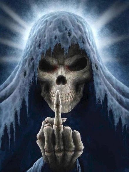 Geist zeigt Mittelfinger - 5D DIY Diamond Painting