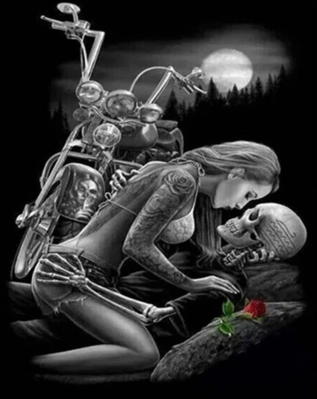 Geisterliebe im Mondschein - 5D DIY Diamond Painting