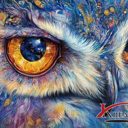 Gesicht der Eule - 5D DIY Diamond Painting
