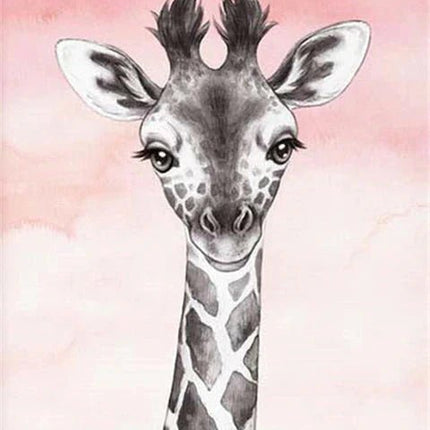 Giraffe Motiv Kinderzimmer - 5D DIY Diamond Painting