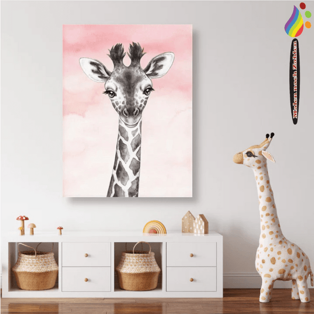 Giraffe Motiv Kinderzimmer - Malen nach Zahlen