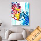 Giraffen Liebe mit Schmetterlinge - Voll AB 5D DIY Diamond Painting