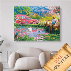 Gitarre spielen am See - Voll AB 5D DIY Diamond Painting