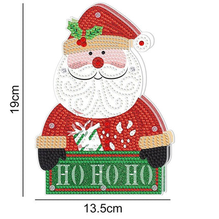 Ho Ho Ho der Weihnachtsmann mit LED - Diamond Painting