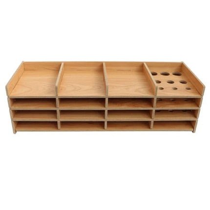 Holzregal XXL für Schiffchen und Stifte - Diamond Painting