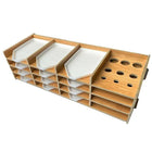 Holzregal XXL für Schiffchen und Stifte - Diamond Painting