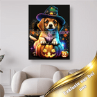 Hund mit Zauberhut - 5D DIY Diamond Painting