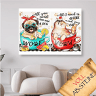 Hund und Katze in der Tasse - Voll AB 5D DIY Diamond Painting