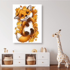 Kleiner Fuchs im Herbstlaub - 5D DIY Diamond Painting