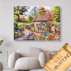 Kleines Landhaus im grünen - Voll AB 5D DIY Diamond Painting