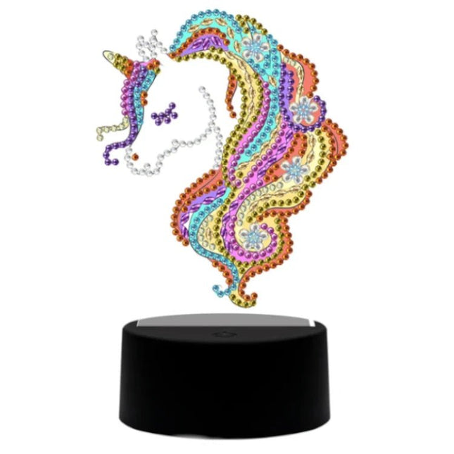 LED Lampe Einhorn - Diamond Painting