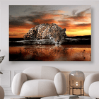 Leopard am Wasser - 5D DIY Diamond Painting
