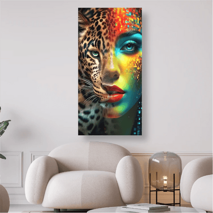 Leopardenfrau - 5D DIY Diamond Painting