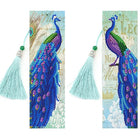 Lesezeichen 2Stk. Pfau - Diamond Painting