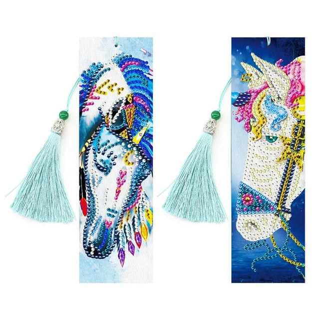 Lesezeichen 2Stk. Pferd - Diamond Painting