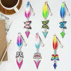 Lesezeichen 6Stk. Schmetterling und Feder - Diamond Painting